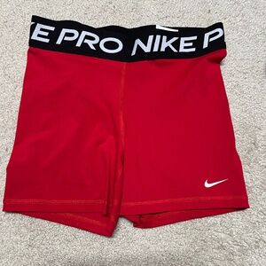 Women's Nike Pros - Red